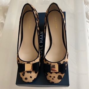 Cole Haan Tali Bow Pump Ocelet Leopard Print 7
